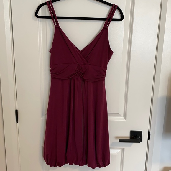 RW&Co. Raspberry Bubble-Hem Dress - Picture 1 of 4